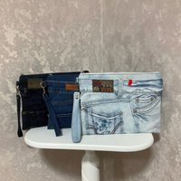 Handmade Casual Denim Clutch Bag, Evening Of Shabby Jeans, Denim Tablet Purse, More Models | Etsy (US)