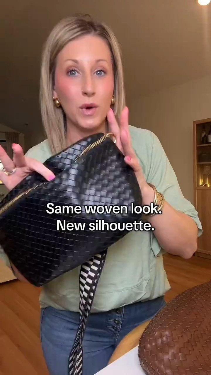 Remember that woven belt bag we all loved? They just came out with a shoulder version and it is so good. Same textured woven look, but now it sits perfectly on your shoulder — and you can still wear it crossbody.

#everydaybag #purse #crossbodybag #shoulderbag  

 #LTKootd