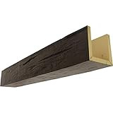 Ekena Millwork BMHH3C0060X040X096ZW 3-Sided (U Hand Hewn Endurathane Faux Wood Ceiling Beam, 6"W x 4 | Amazon (US)