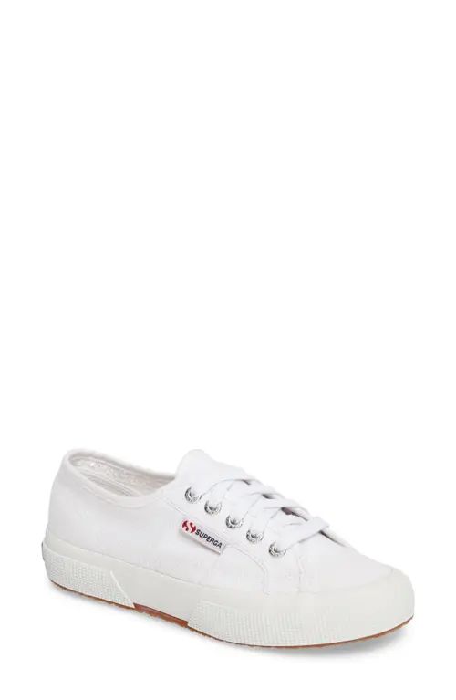 Superga Cotu Sneaker in White Canvas at Nordstrom, Size 5Us | Nordstrom