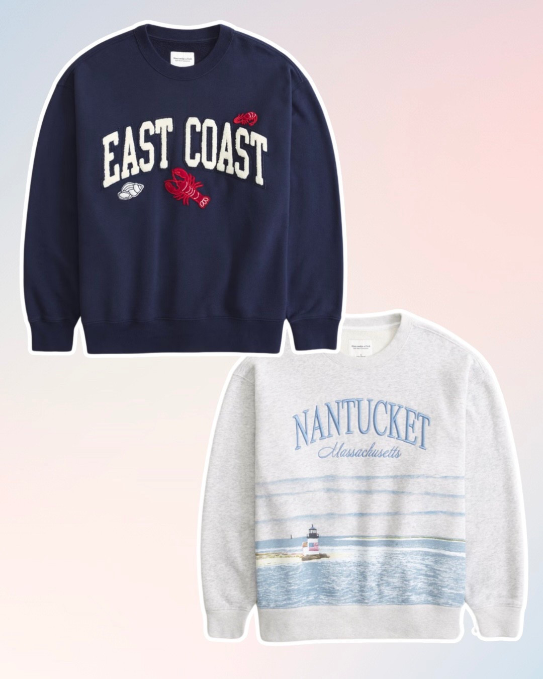 These are sweatshirts are going to be so cute for summer <3

East Coast Vintage Sunday crew Navy blue
Nantucket Vintage Sunday crew
Light ash grey

#LTKFindsUnder50 #LTKSpringSale #LTKSeasonal
