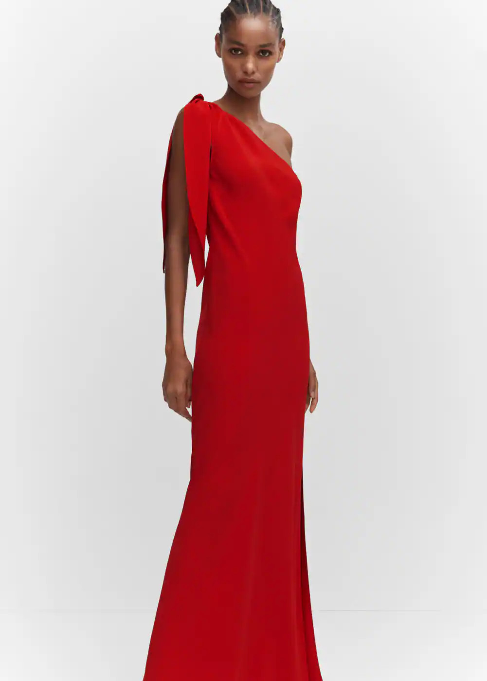 Asymmetric bow dress | MANGO (US)