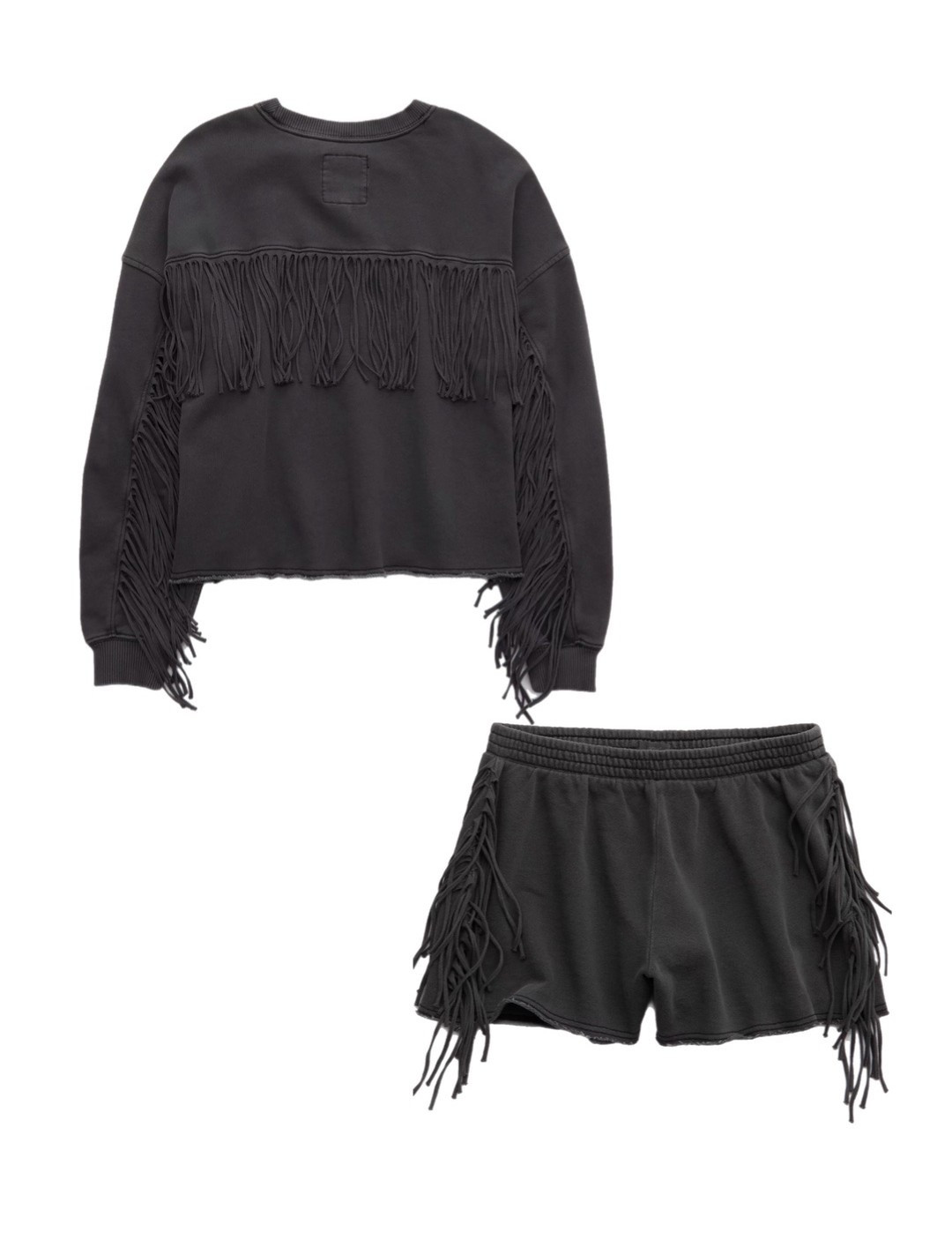 Fringe sweatshirt. Fringe style. Coachella style. 

#LTKFestival #LTKootd #LTKSaleAlert