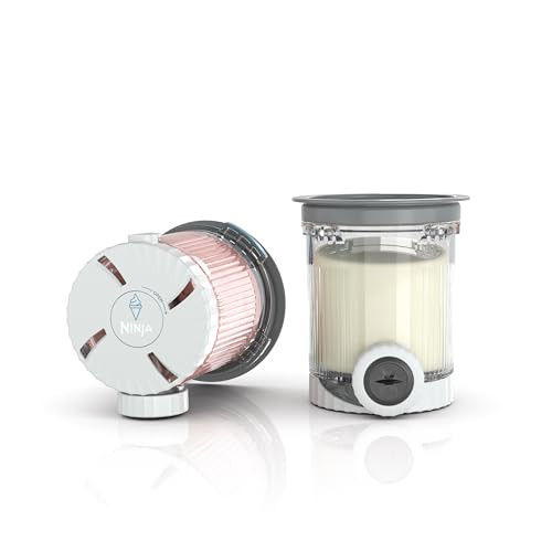 Ninja Swirl by CREAMi Pints and Lids - 2 Pack, Compatible with NC700 Series Ninja Swirl Ice Cream & Soft Serve Makers, BPA-Free & Dishwasher Safe, Grey Lids, XSK7PNTLD2 | Amazon (US)