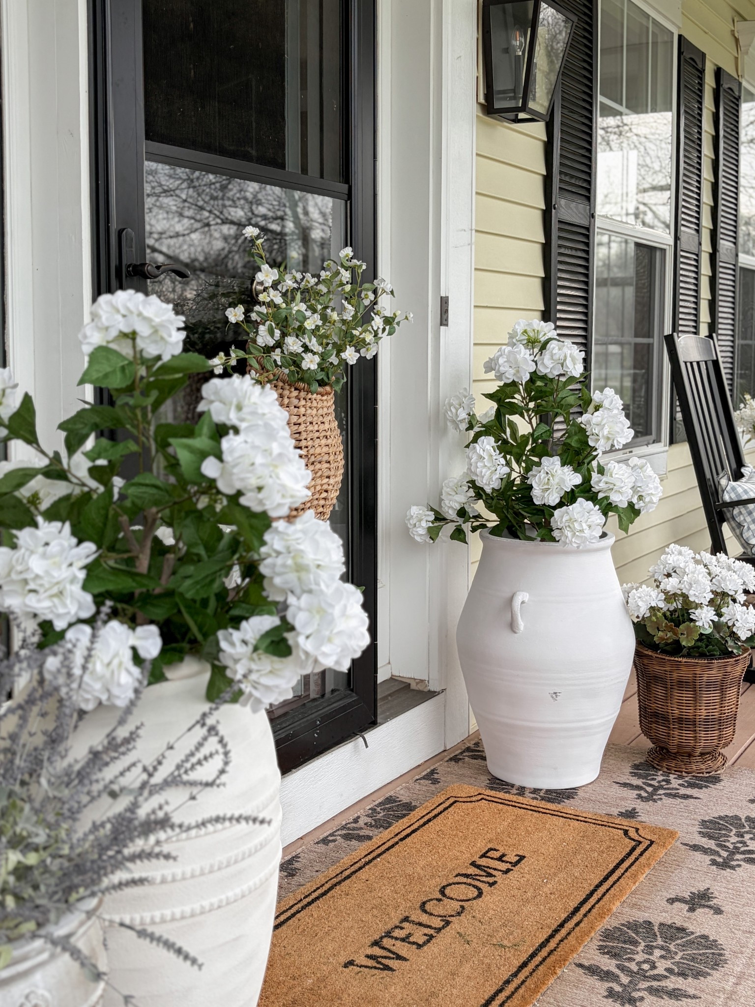 Love these outdoor faux hydrangea bushes,  they are so affordable and great for your porch this spring and summer

￼ Outdoor faux flowers, outdoor faux, hydrangeas, outdoor decor, front porch, decor, patio styling

#LTKHome #LTKSaleAlert #LTKSeasonal