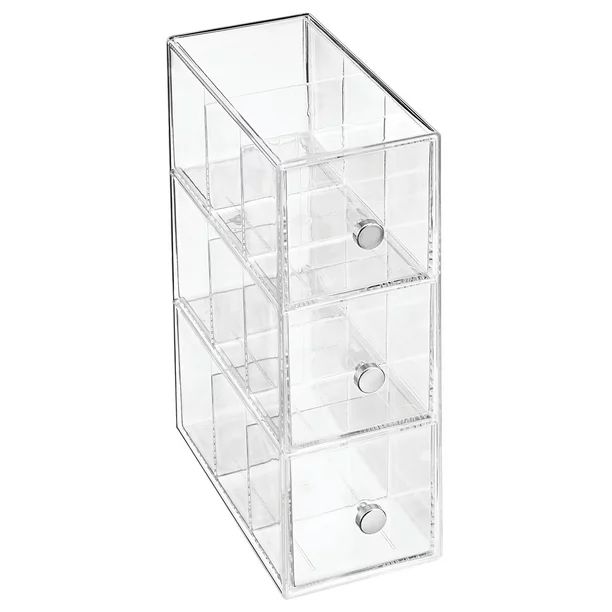 mDesign Plastic Kitchen Pantry, Cabinet, Countertop Organizer Storage Station with 3 Drawers for ... | Walmart (US)