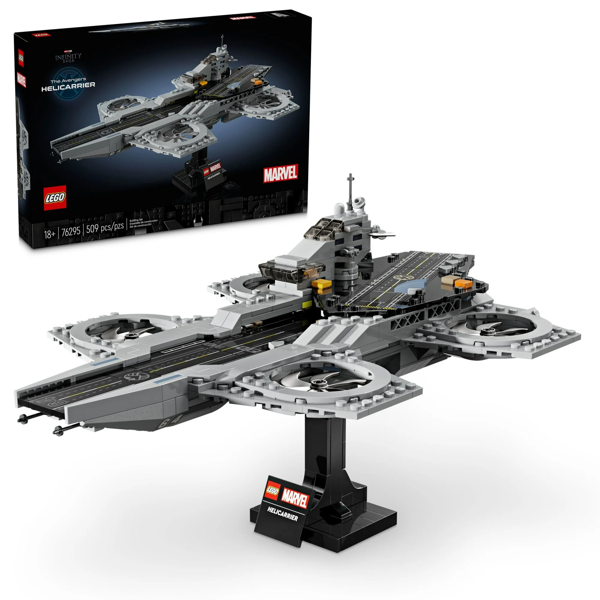 LEGO Marvel The Avengers Helicarrier Building Set for Adults - Gift for Christmas - Collectible D... | Walmart (US)