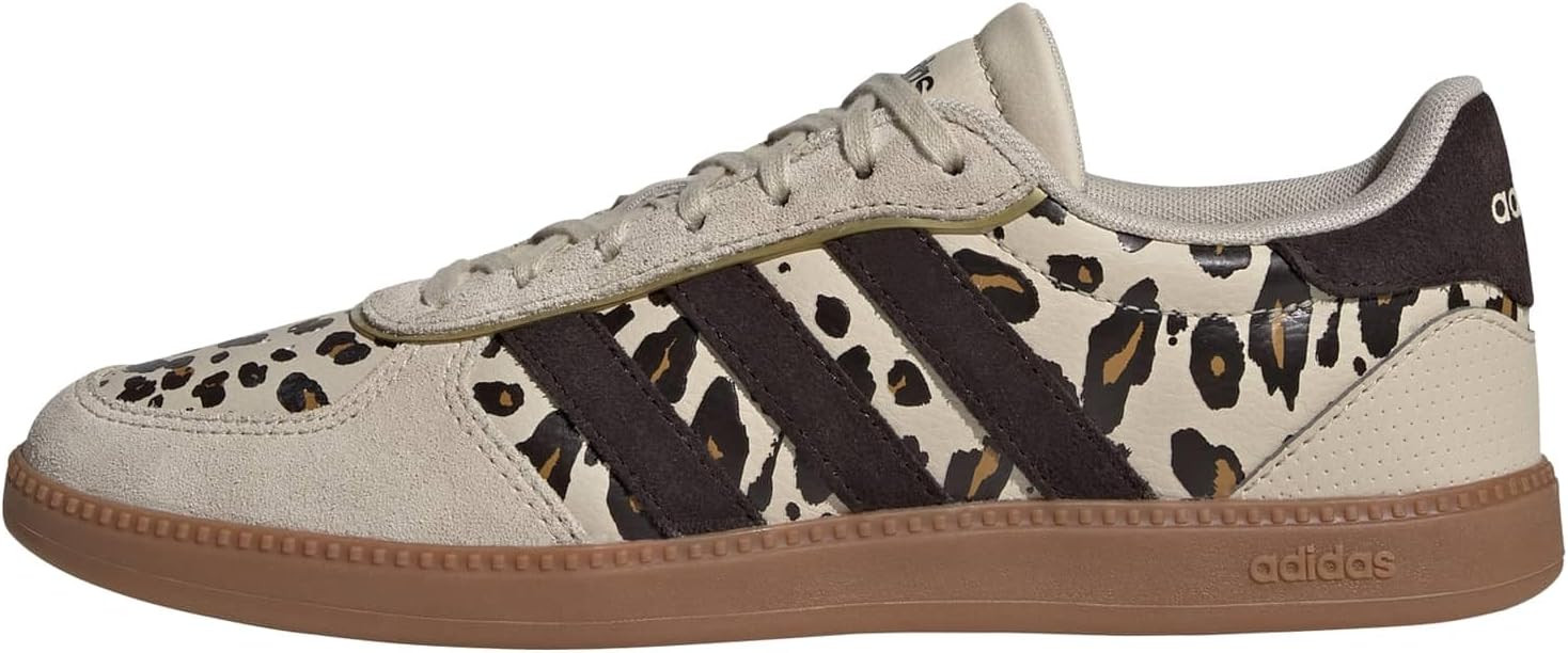 Amazon.com | Adidas Women's Breaknet Sleek, Crystal Linen/Aurora Coffee/Matte Gold, 8.5 | Fitness... | Amazon (US)