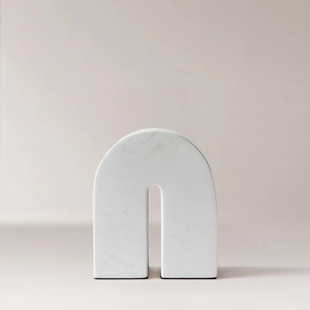 4" Marble Arched Object | Hernest