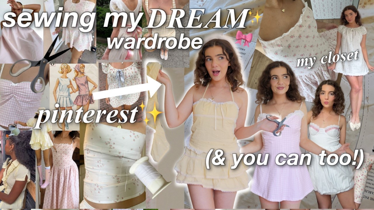 SEWING PATTERNS from my sewing video! 🎀 cutest summer cottagecore coquette and easy to make! 

#LTKSummerEdit