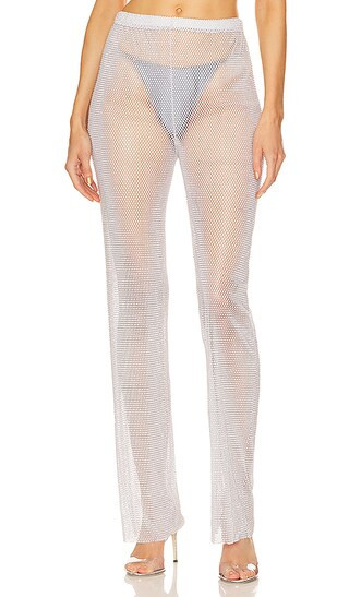 Rhinestone Pant in White | Revolve Clothing (Global)