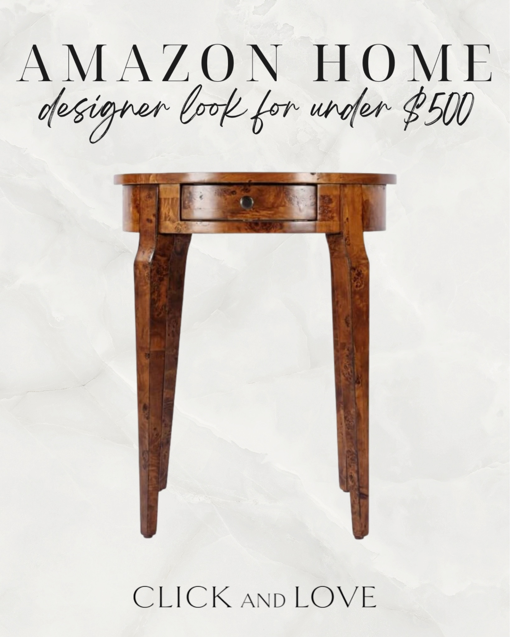 Accent table under $500 ✨ this would be great in a living space or seating area! Also has a small drawer to store remotes. 

Accent table, end table, beverage table, budget friendly home decor, modern home decor, transitional home decor, traditional style, living room, seating area, family room, bedroom, Interior design, look for less, designer inspired, Amazon, Amazon home, Amazon must haves, Amazon finds, Amazon home decor, Amazon furniture #amazon #amazonhome

#LTKunder100 #LTKstyletip #LTKhome