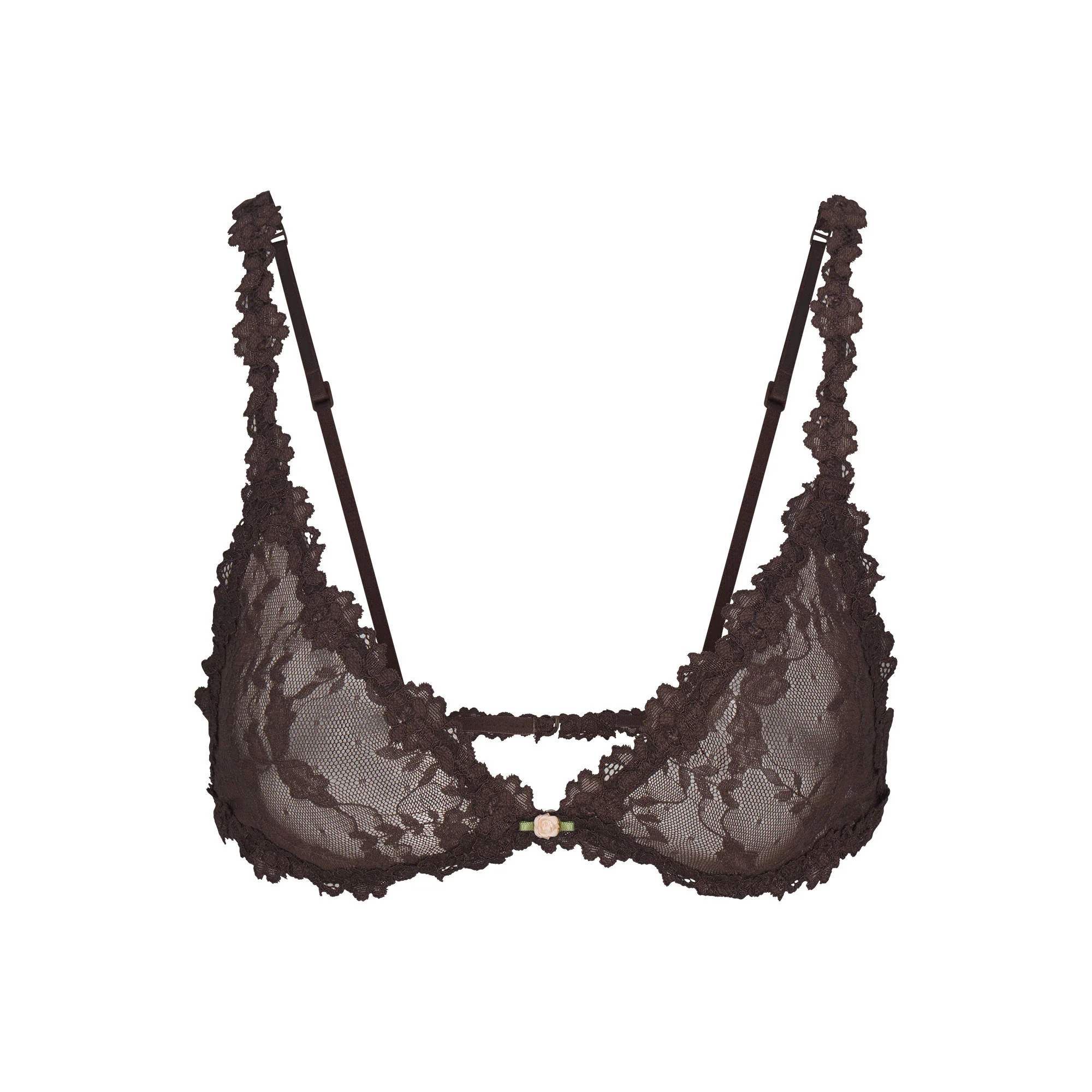 STRETCH LACE TRIANGLE BRALETTE | ESPRESSO | SKIMS | SKIMS (US)