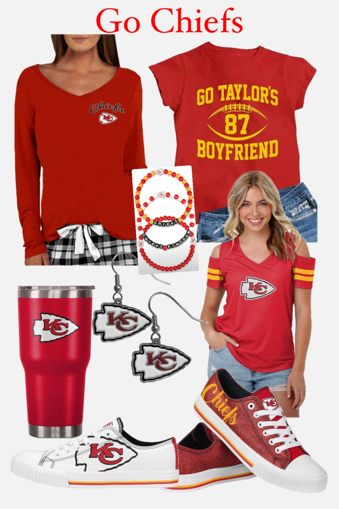Support your team. Go Chiefs! 
#superbowl #kcchiefs #kansascitychiefs #nfl #mahomes #taylorswift #traviskelce #kelceswift 

#LTKFitness 

#LTKActive #LTKParties