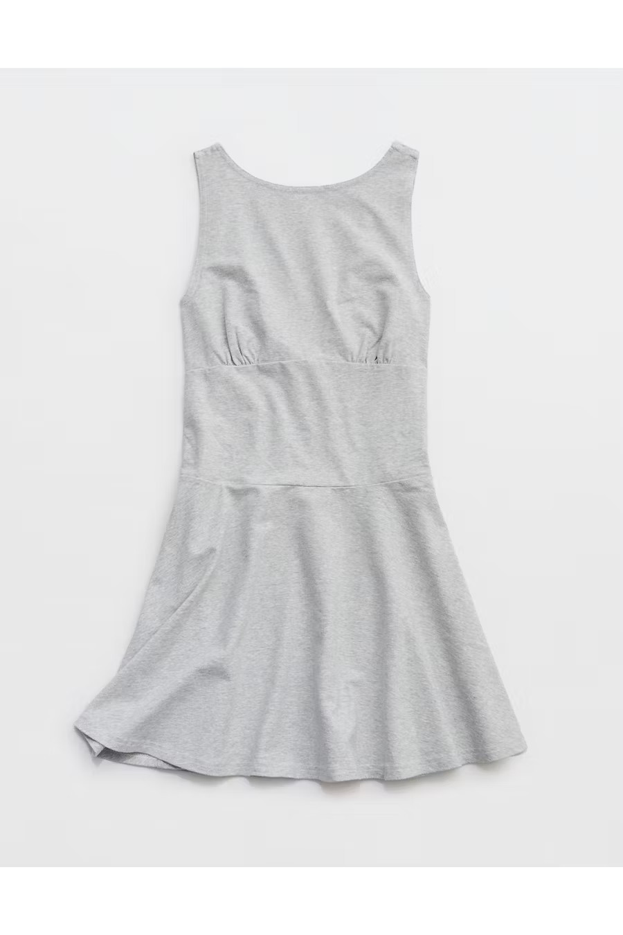 Aerie Low Back Mini Dress Women's Medium Heather Gray XXS | American Eagle Outfitters (US & CA)