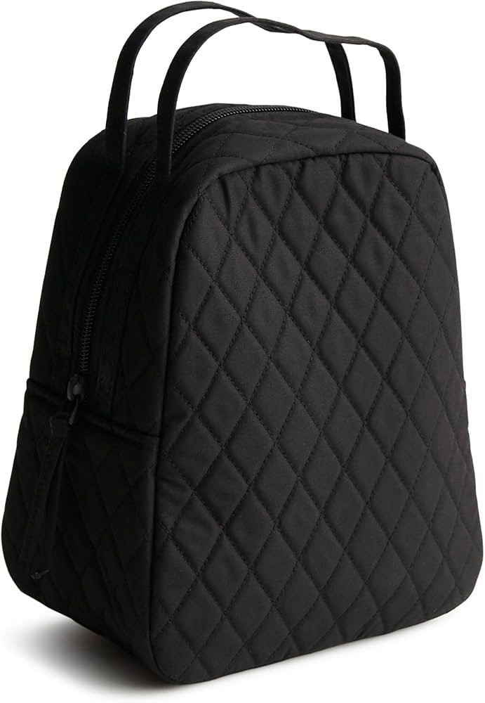 Vera Bradley Women's Premium Cotton Lunch Bag, Moonless Night, One Size | Amazon (US)