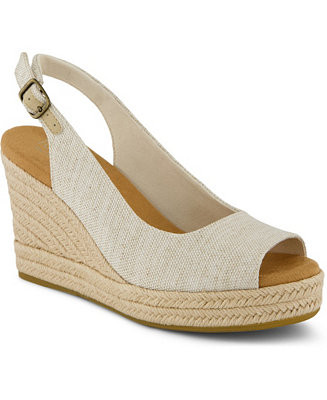 Women's Camilla Peep Toe Wedge Sandals | Macy's