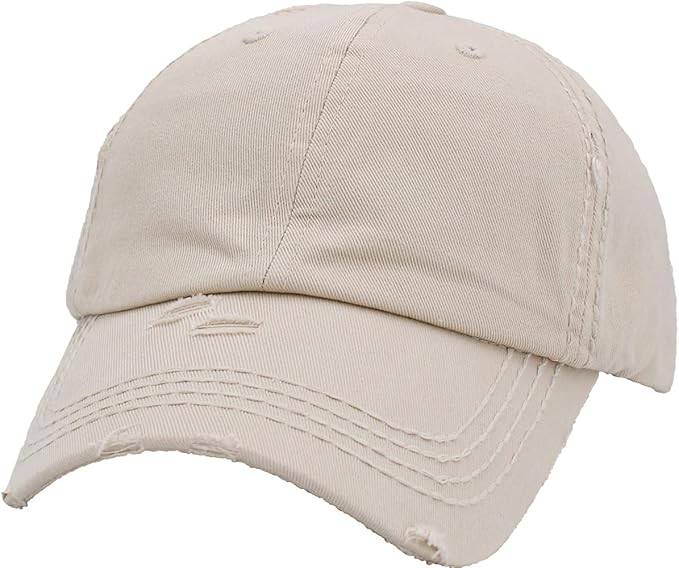 KBETHOS Vintage Washed Distressed Cotton Dad Hat Baseball Cap Adjustable Polo Trucker Unisex Styl... | Amazon (US)