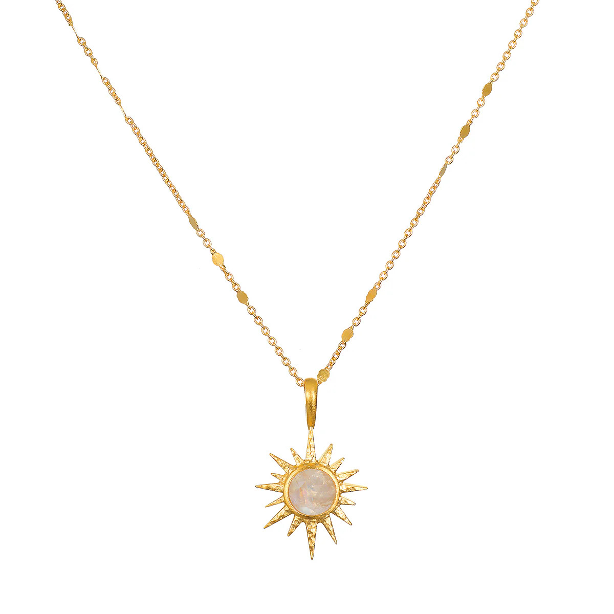 North Star Moonstone Starburst Necklace | Satya Jewelry