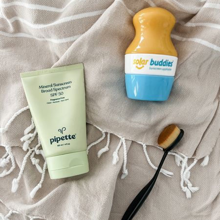 Sun protection for #LTKbaby and #LTKtoddler — we love this Pipette mineral sunscreen that can easily be applied on the body with the Solar Buddy and with a makeup brush on the face (toddlers seem more amenable to facial application with the brush 🤷🏼‍♀️). It starts white, but doesn’t leave a cast (at least not that I have noticed on our fairer skin tones).

#LTKSeasonal #LTKkids #LTKbaby