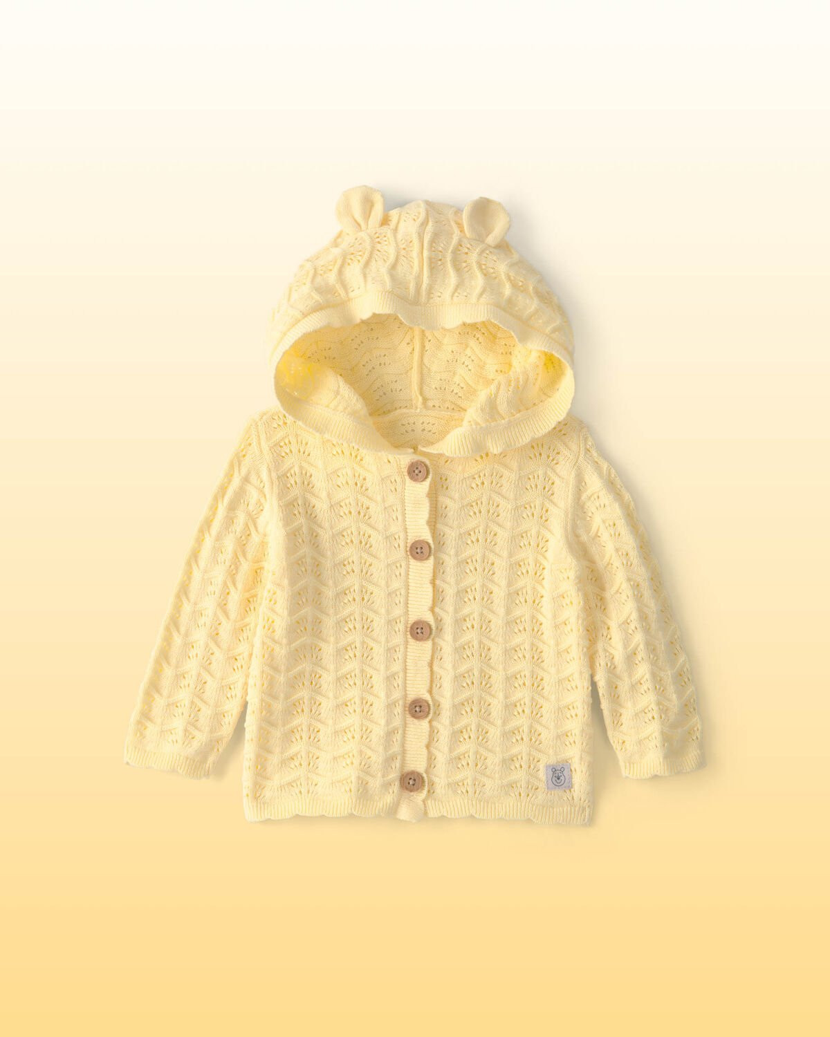 Yellow - Baby Girl Disney© Winnie the Pooh Pointelle Cardigan with Bear Ears - Yellow, Selected | Carter's Inc