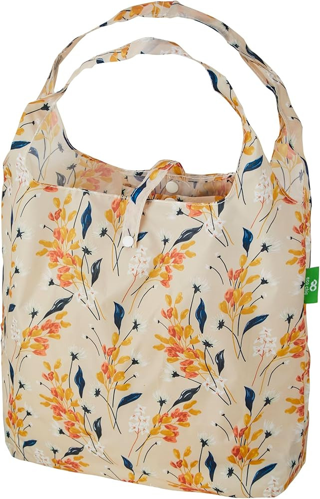 ECO CHIC Foldable Reusable Grocery Bags - Lightweight, Recycled & Reusable Shopping Bag - Waterpr... | Amazon (US)