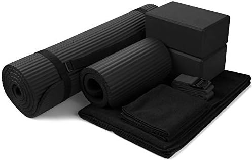 BalanceFrom GoYoga 7-Piece Set - Include Yoga Mat with Carrying Strap, 2 Yoga Blocks, Yoga Mat To... | Amazon (US)