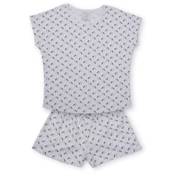 SALE Riley Women's Pajama Short Set - Cheers to Champagne | Lila and Hayes
