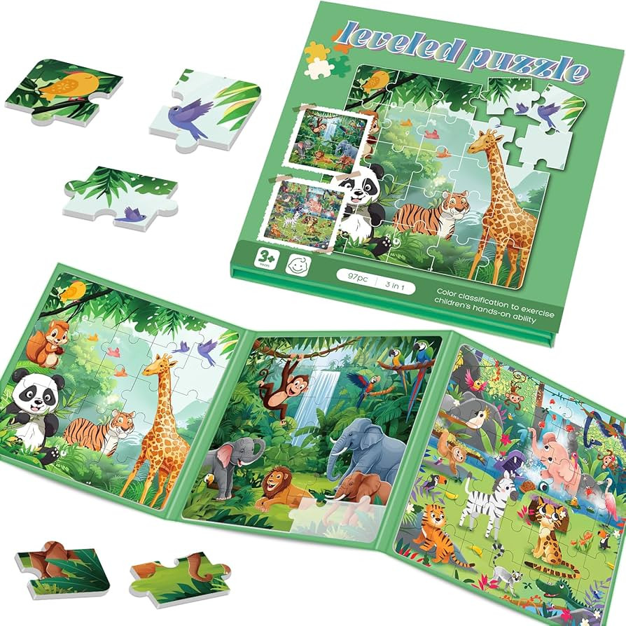 Magnetic Puzzles for Toddlers 3-5 Toddler Puzzle Travel Toys \uff08Animal\uff09 | Amazon (US)