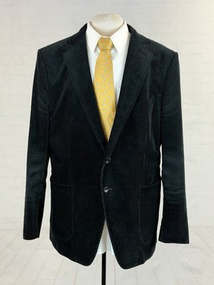Tom Ford Italy Men's Black Corduroy Cotton Blazer 44L $4,895 Two Button Stretch | eBay US