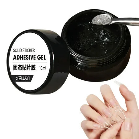 Mcolor Solid Nail Glue Gel for False Nail Tips Huge Capacity 10g Press on Nail Glue Solid Acrylic Nail Glue Gel for Salon Art DIY at Home Need UV Light Cured | Walmart (US)