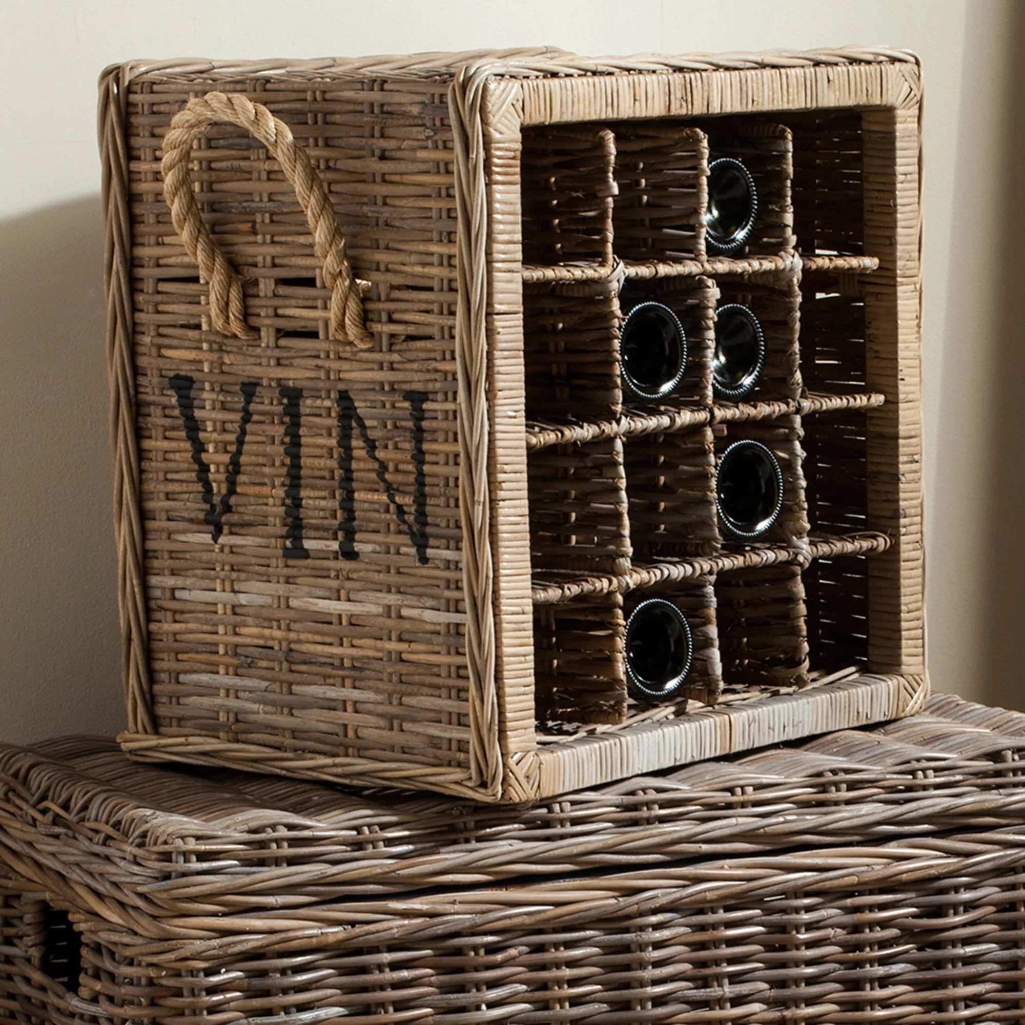 Safavieh Aziza Wicker Wine Rack | Kohl's