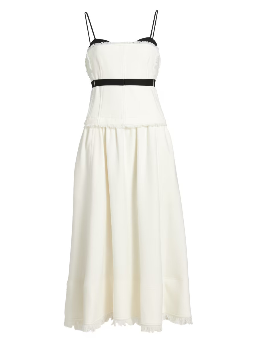 SIMKHAI Quinlin Bustier Midi-Dress | Saks Fifth Avenue | Saks Fifth Avenue