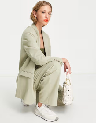 Topshop mensy suit set in sage | ASOS | ASOS (Global)