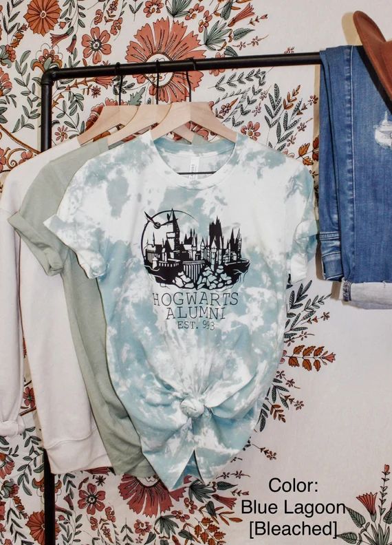Bleached Hogwarts Alumni Shirt Graphic Tee Womens Tee | Etsy | Etsy (US)