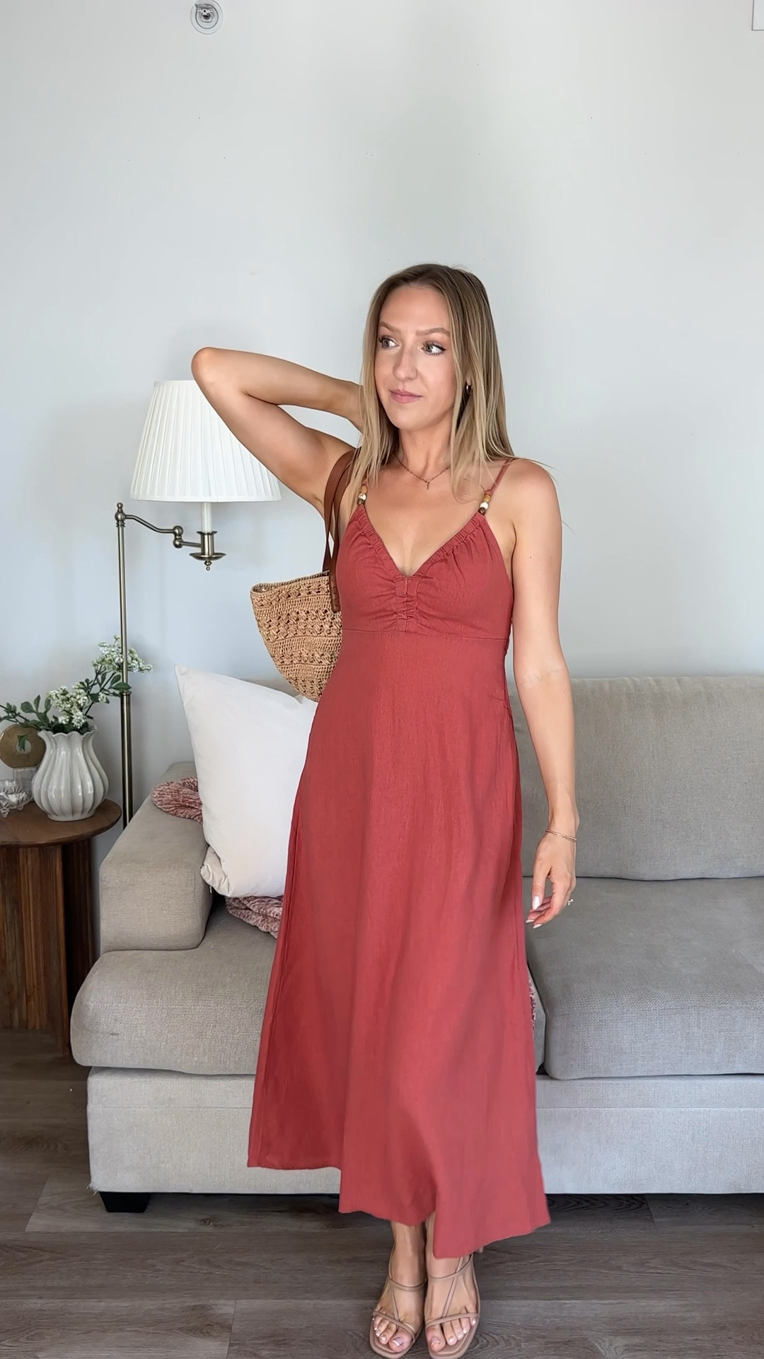 Loving this new Target maxi dress! The beads on the straps are so cute for the summer and the color is perfect to take you into fall!

#LTKSeasonal #LTKootd