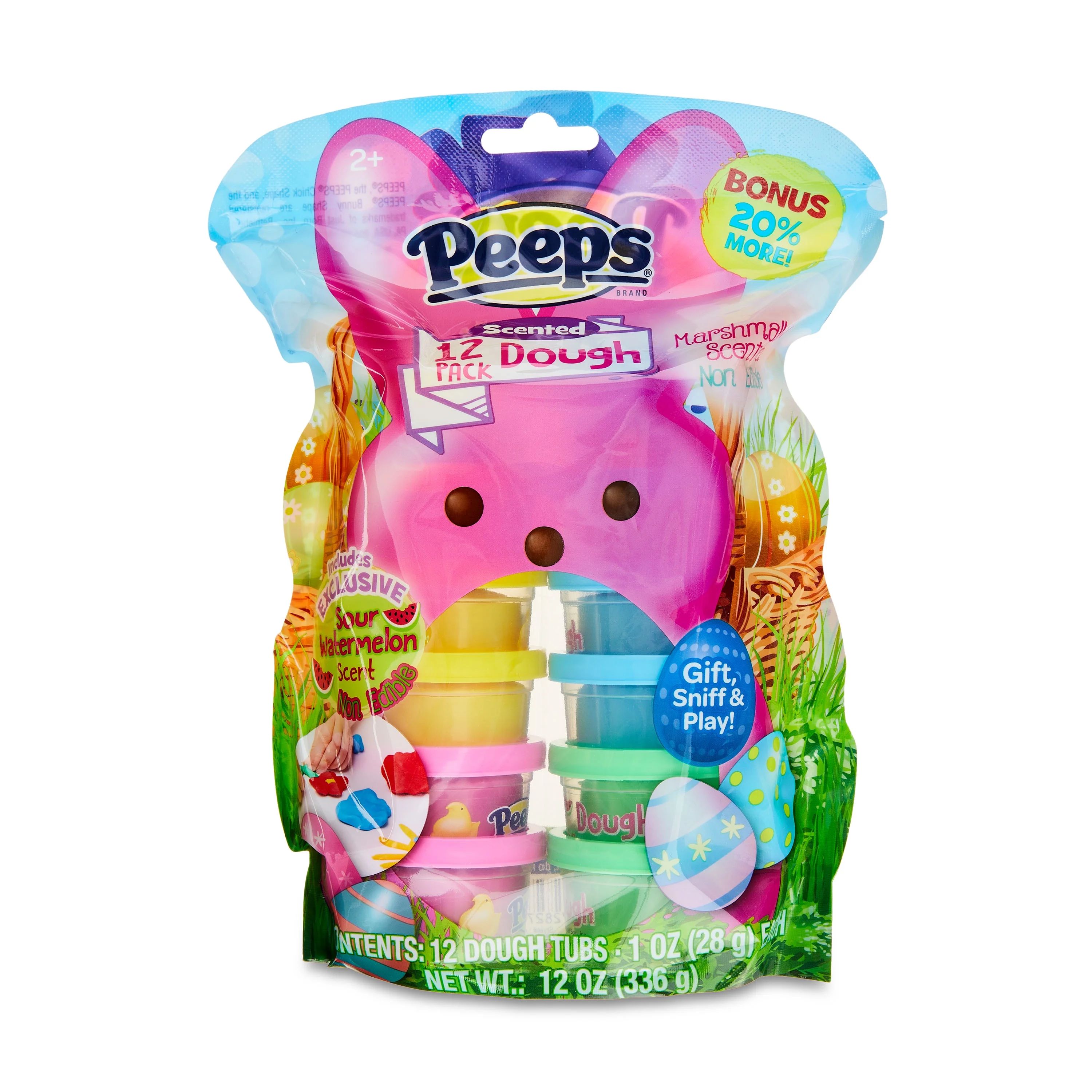 PEEPS® Scented Dough 12 Pack 1oz Tubs Assorted Colors | Walmart (US)