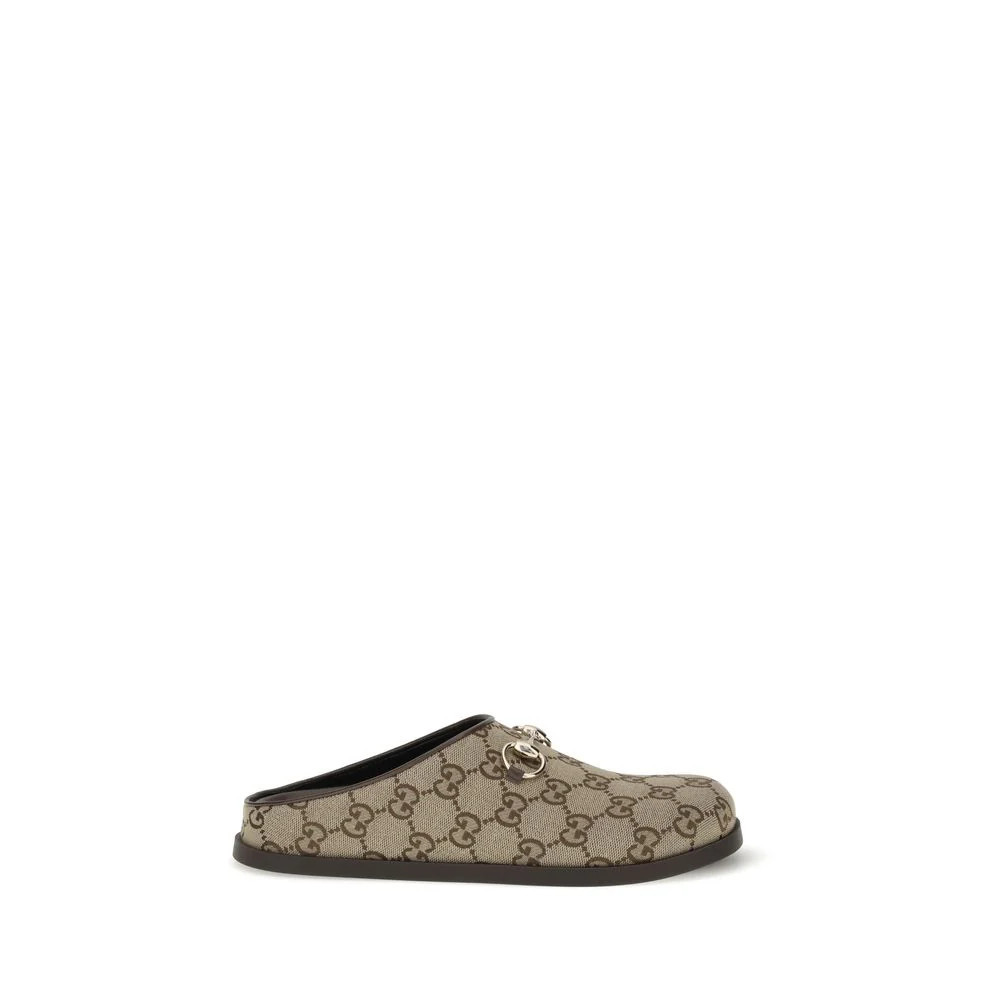 Gucci GG Canvas Horsebit Slipper — Beige | Italist Inc.