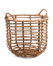 Large Rattan Basket With Rattan Handles | Marshalls