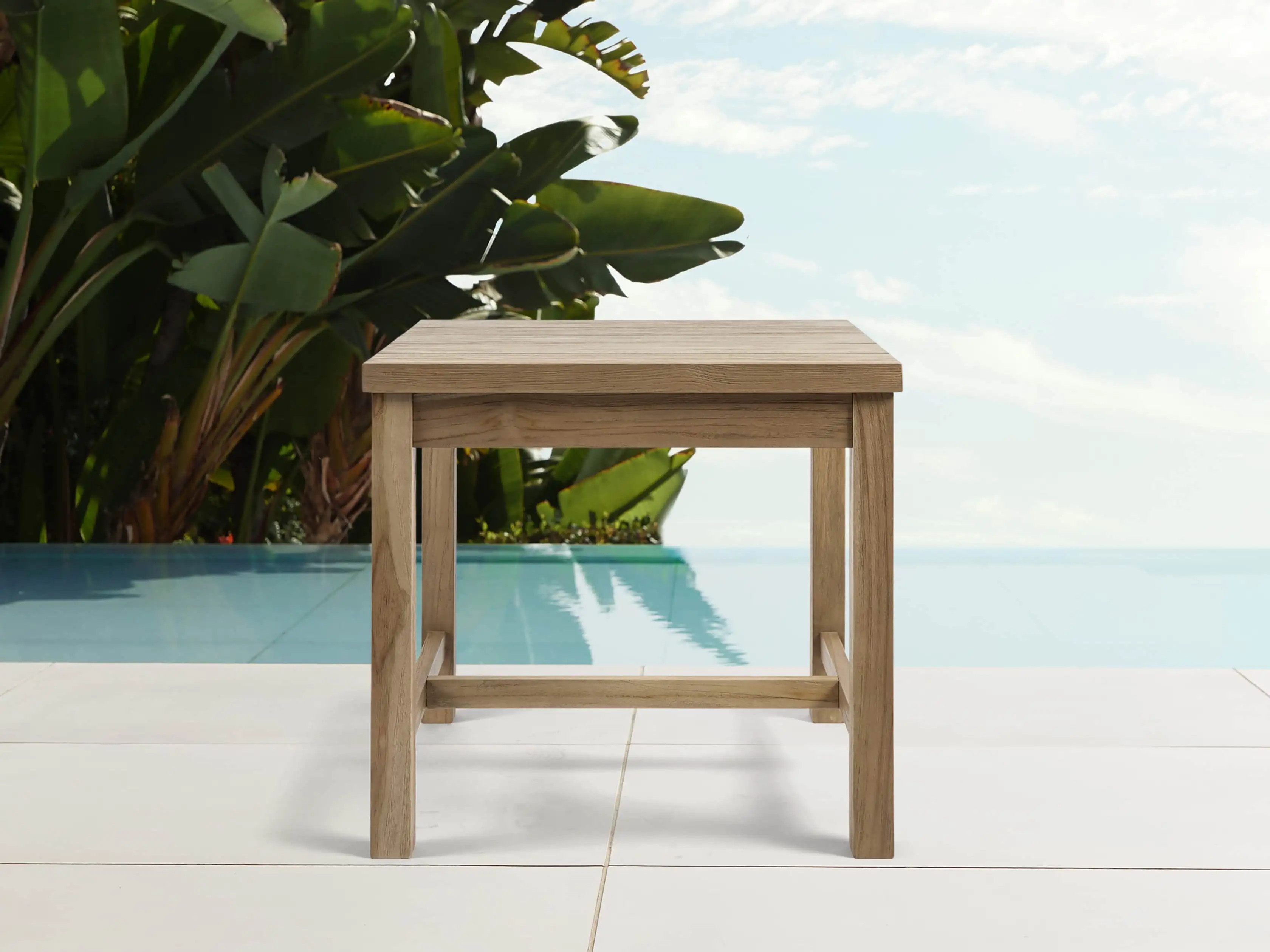 Hamptons Outdoor End Table | Arhaus