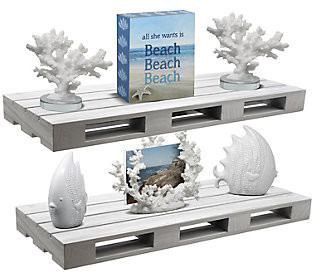 Sorbus Home Decor Floating Shelves, Set of 2 | QVC
