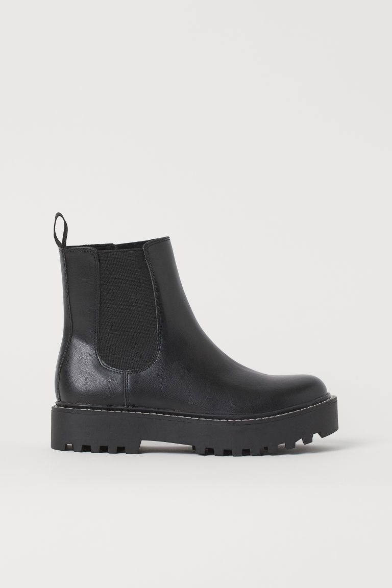 H & M - Warm-lined Chelsea Boots - Black | H&M (US)