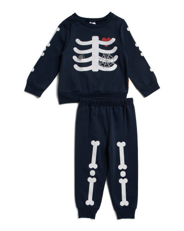 Toddler Boys 2pc Skeleton Sweatshirt And Joggers Set | TJ Maxx