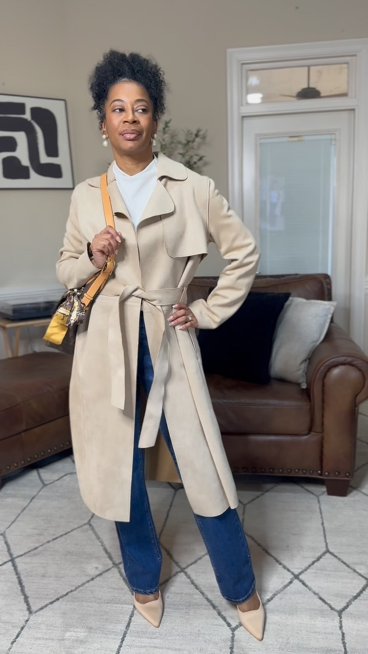 21 Days of Spring Style 🌸 Day 1

A white tee, perfectly worn-in denim, chic kitten heels, and a timeless beige suede trench—proof that effortless style starts with the basics! This look is my go-to for an elevated yet easy spring vibe.

What’s your favorite closet staple for spring? 🌸

xoxo, Mystiqua Trinette

#EffortlessStyle #SpringWardrobe #ClassicChic #TimelessFashion #SpringOutfits  #effortlesschic #chicandstylish #styleover40 #fashionforward #ootd #ootdfashion #chiconabudget #affordablefashion #fashionover40 #over40style #over40fashion #affordablestyle #ElevatedCasual #ootdstyle #ootdinspiration #ootdinspo

#LTKSpringSale #LTKOver40 #LTKFindsUnder50