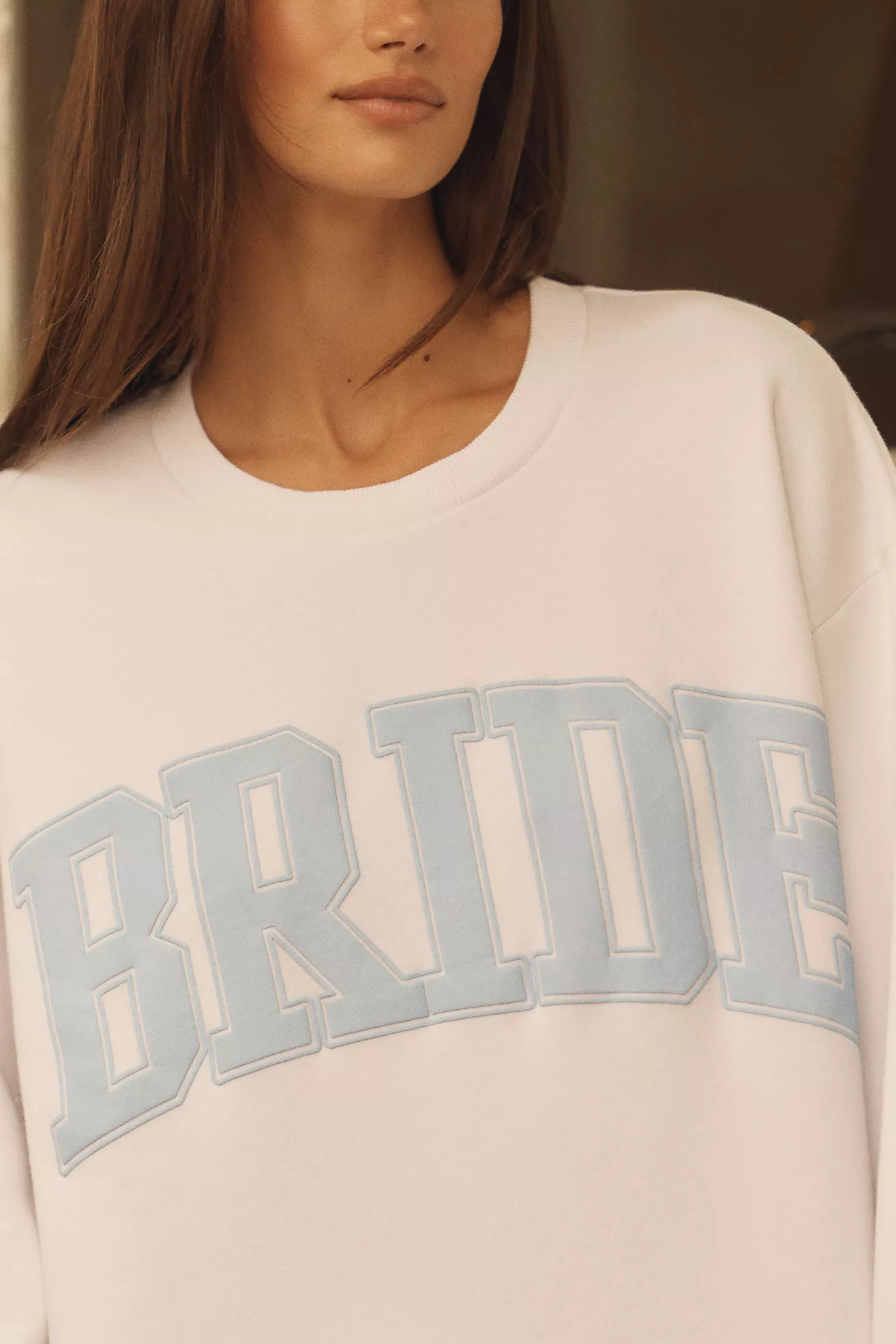 By Anthropologie Weddings Bride Crew-Neck Sweatshirt | Anthropologie (US)
