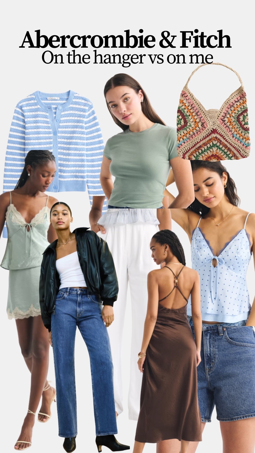 On the hanger vs on me #Abercrombie #musthaves 

#LTKsummer #LTKstyletip #LTKjeans