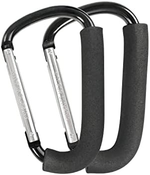 Stroller Hooks, 6.3" Large Stroller Clip, 2 Pack Stroller Hooks for Hanging Bags and Shopping, St... | Amazon (US)