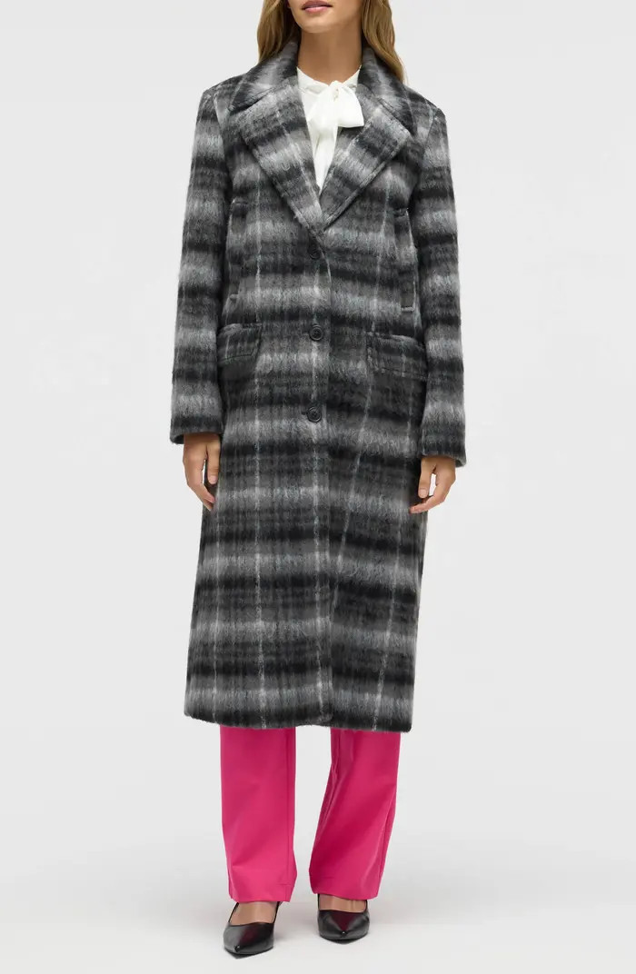 NVLT Oversize Plaid Notch Lapel Coat | Nordstromrack | Nordstrom Rack