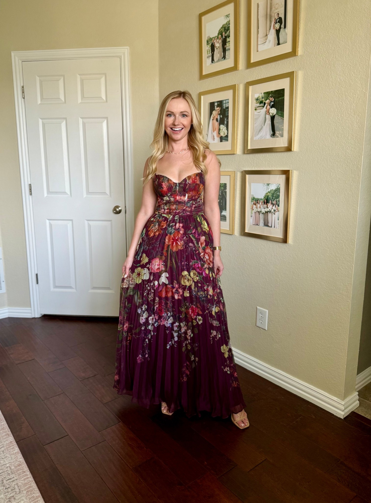 This beautiful floral maxi is perfect for a fall wedding! Wearing an XS, it is a little long for petites, I definitely need to wear heels! 

#LTKPetite #LTKSeasonal #LTKWedding