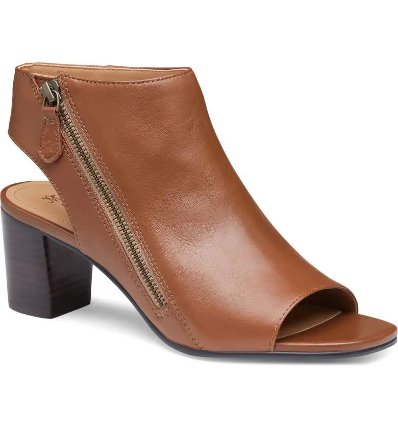 Johnston & Murphy Evelyn Side Zip Leather Sandal (Women) | Nordstrom | Nordstrom